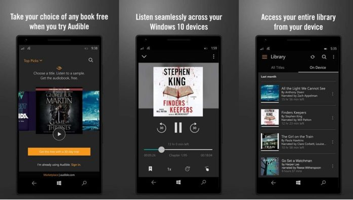 how to download audible app on pc